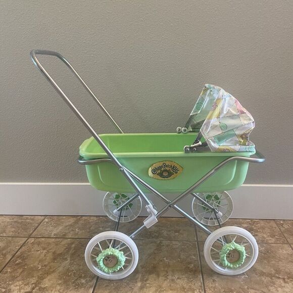 Vintage Cabbage Patch Kids Coleco 1980s Foldable Doll Stroller Pram Baby Buggy - Picture 2 of 16